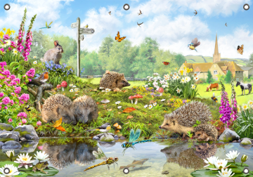 Tuinposter dieren plezier 70x100