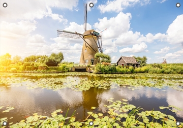 Tuinposter molen in Holland  70x100