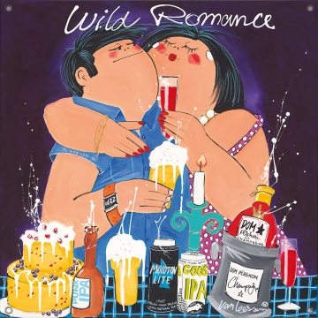 Tuinposter dikke dames Wild Romance 80x80