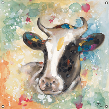 Tuinposter koe 80x80