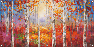 Tuinposter bomen 70x140
