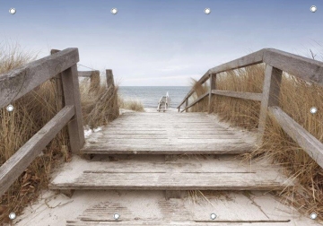 Tuinposter strand 110x155 GROOT