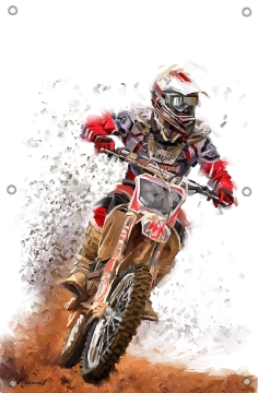 Tuinposter motorcross 70x100