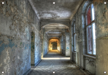 Tuinposter Urban hall texture 70x100