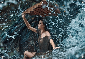Tuinposter wild water 70x100