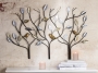 Metalen wandobject bomen met vogels 71x104 thumbnail