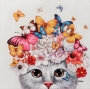 Schilderij poes 70x70 thumbnail