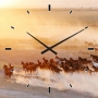 Klok van glas paarden 60x60 thumbnail