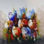 Schilderij tulpen 100x100 thumbnail