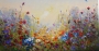 Schilderij bloemenveld 80x140 thumbnail