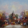 Schilderij stadsgezicht 50x50 thumbnail