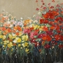 Schilderij bloemen 100x100 thumbnail