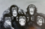 schilderij monkeys 80x120 thumbnail