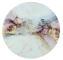 Marble marmer wit/roze op glas rond 60cm thumbnail