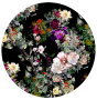 Bloemen op glas rond 70cm thumbnail