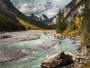 Stream in the mountains op glas 70x100 thumbnail