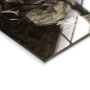 Gold woman with tulips op glas 80x120 thumbnail