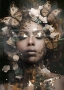 Mystic butterfly woman op glas 70x100 thumbnail