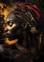 African thoughts I op glas 70x100 thumbnail