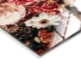 Lion with flowers op glas 50x70 thumbnail