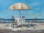 Schilderij strand 90x120 thumbnail