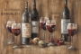 schilderij wijnflessen op steigerhout  80x120 thumbnail