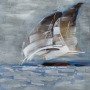 schilderij 100x100 zeilboten thumbnail