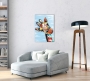 Schilderij giraffe 70x100 thumbnail