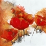 Rode bloemen 40x40  thumbnail