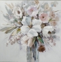 schilderij 80x80 bloemen in vaas thumbnail