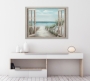 Schilderij strand doorkijk 90x120  thumbnail