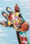 Schilderij giraffe 70x100 thumbnail