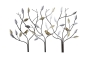 Metalen wandobject bomen met vogels 71x104 thumbnail