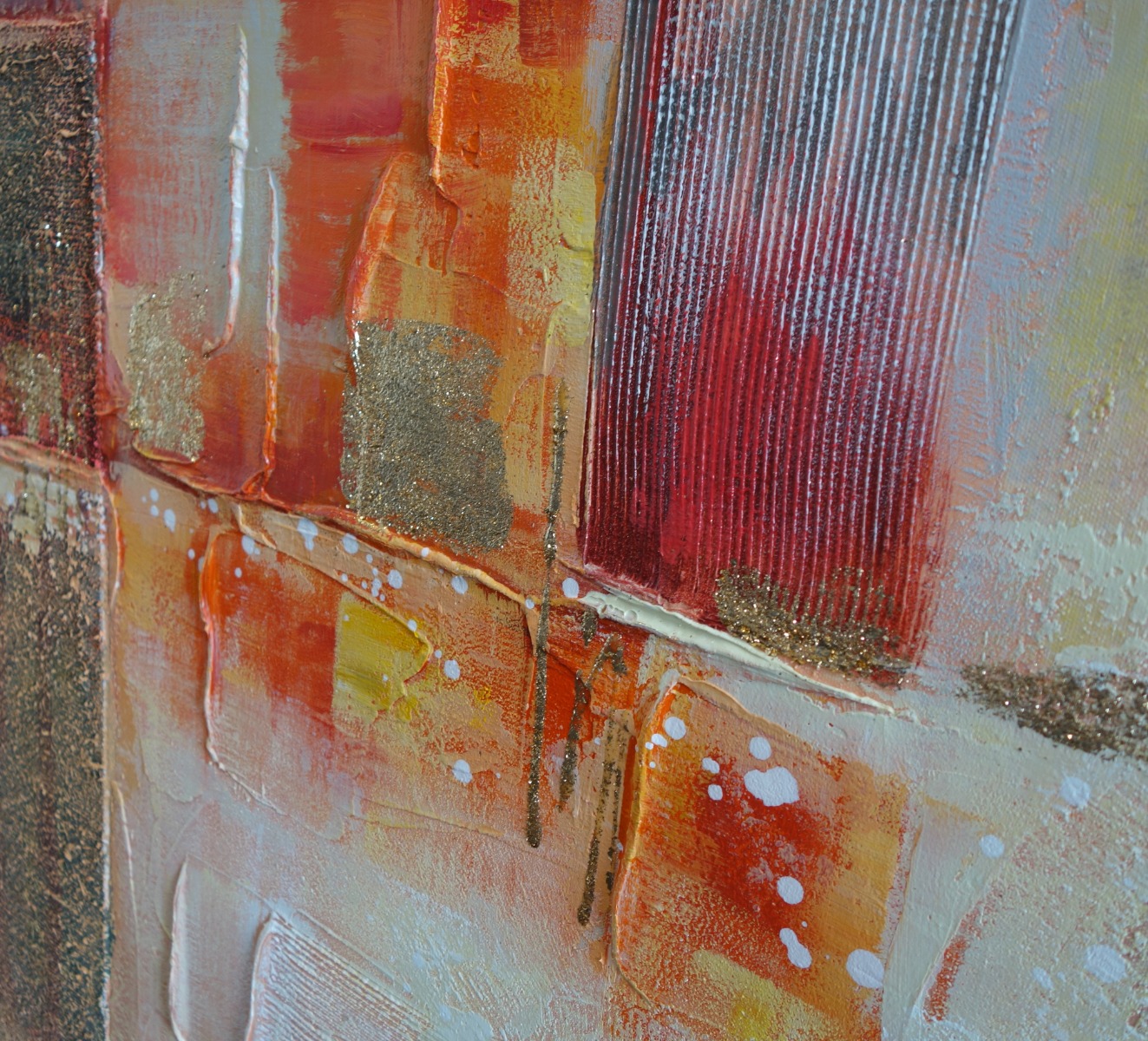 Schilderij abstract 70x140