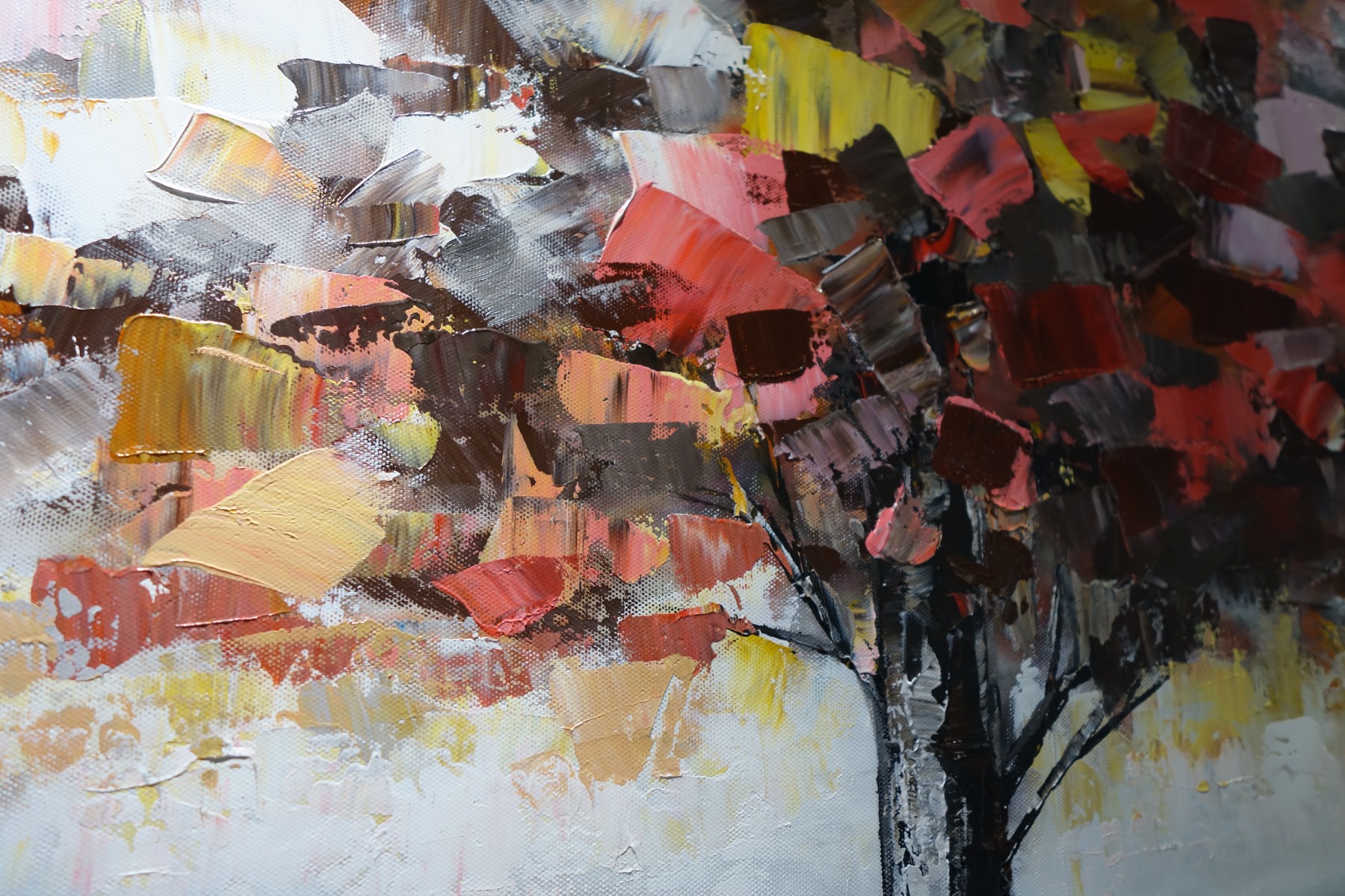 Schilderij levensboom 70x140