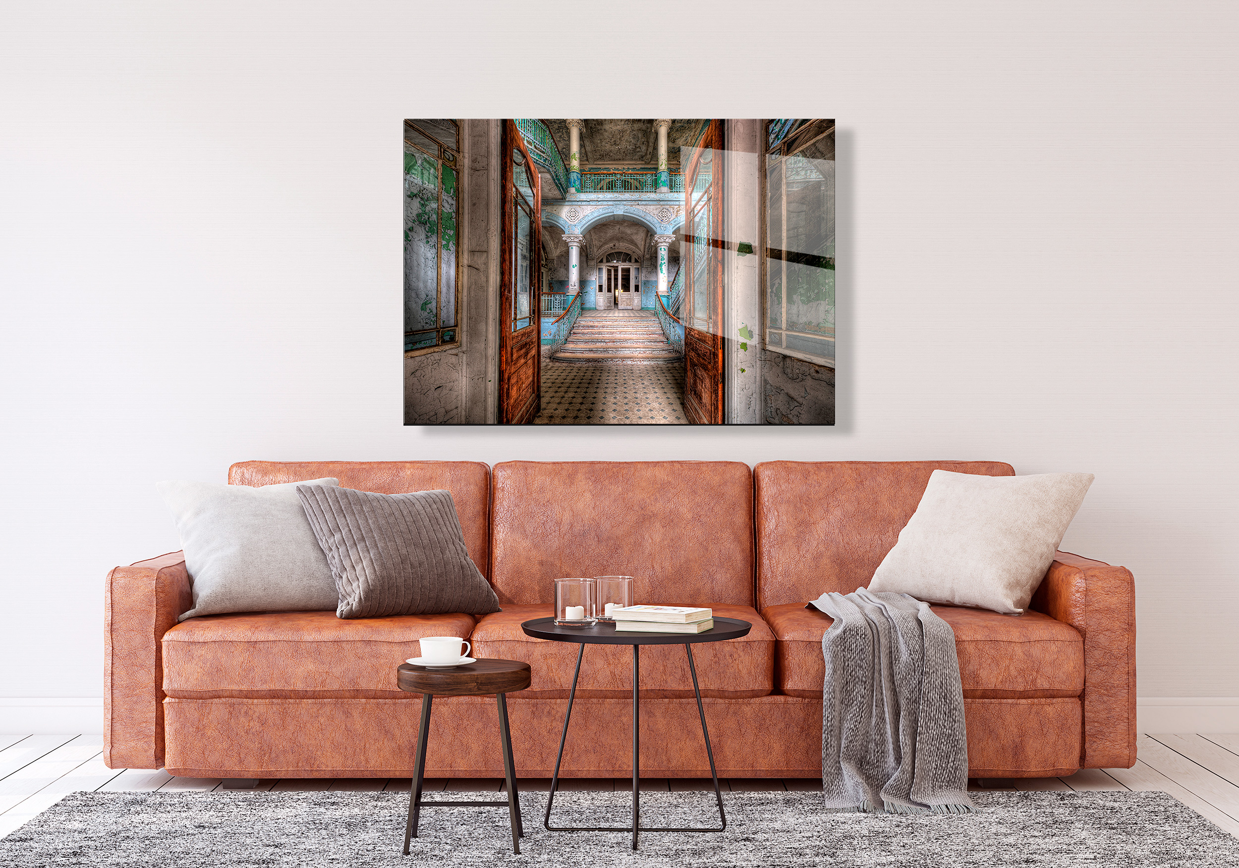 Beelitz hospital op glas 70x100