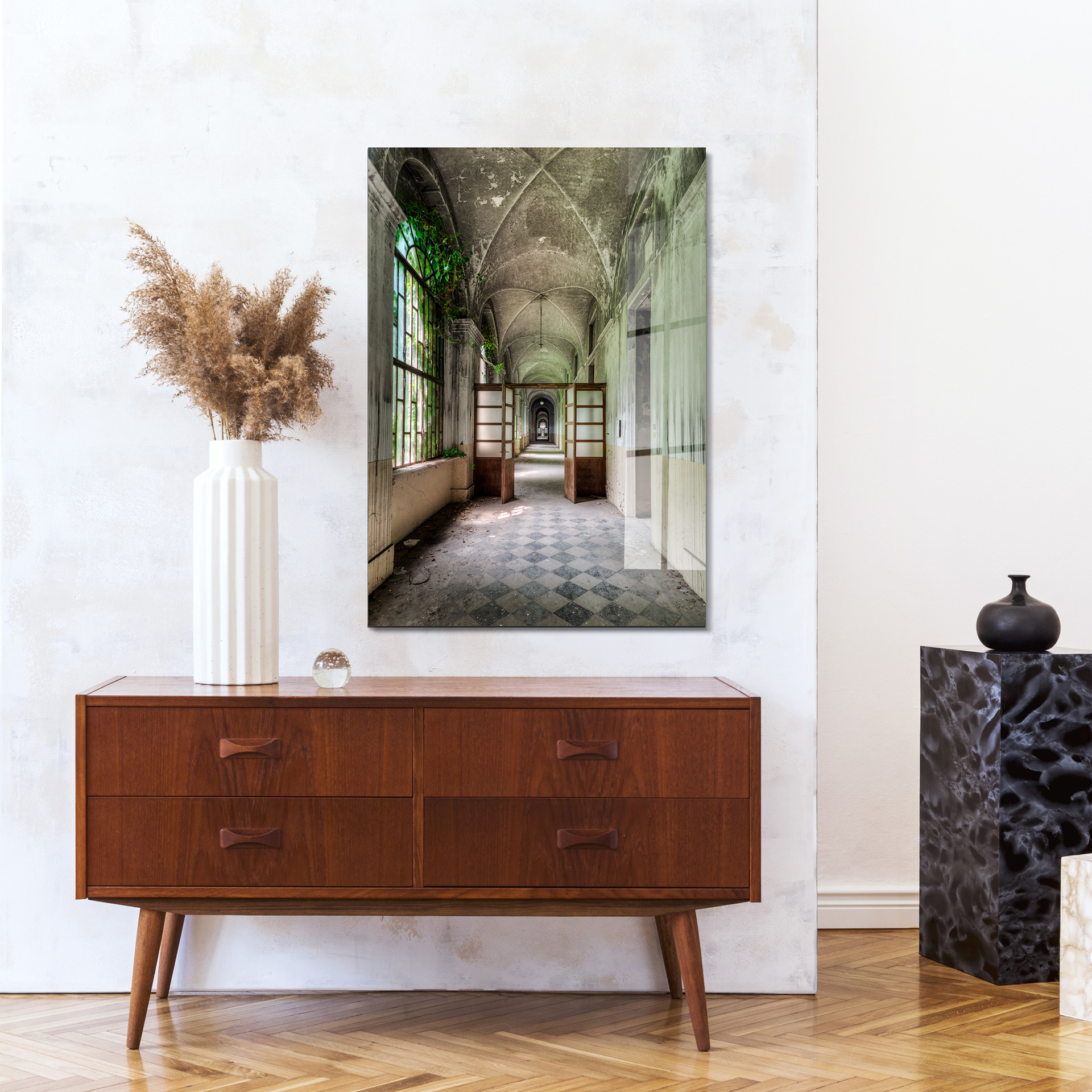 Lost places op glas 70x100