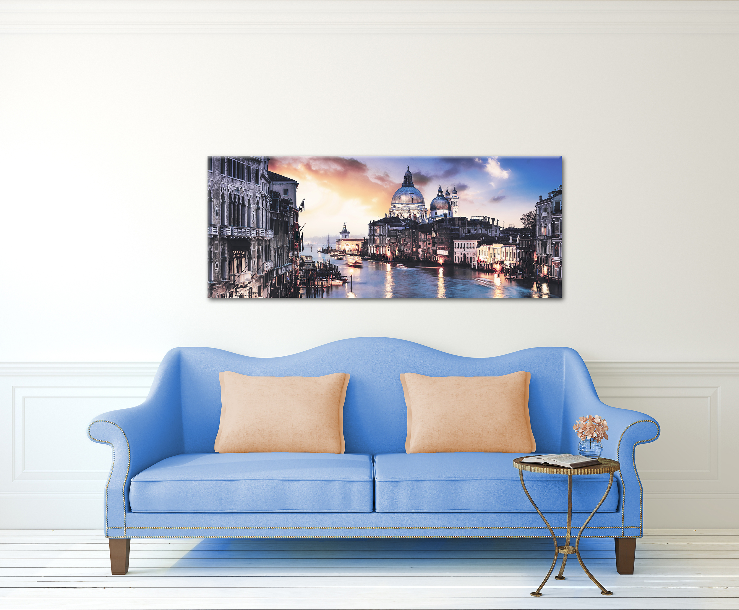 Venetië op glas 50x125