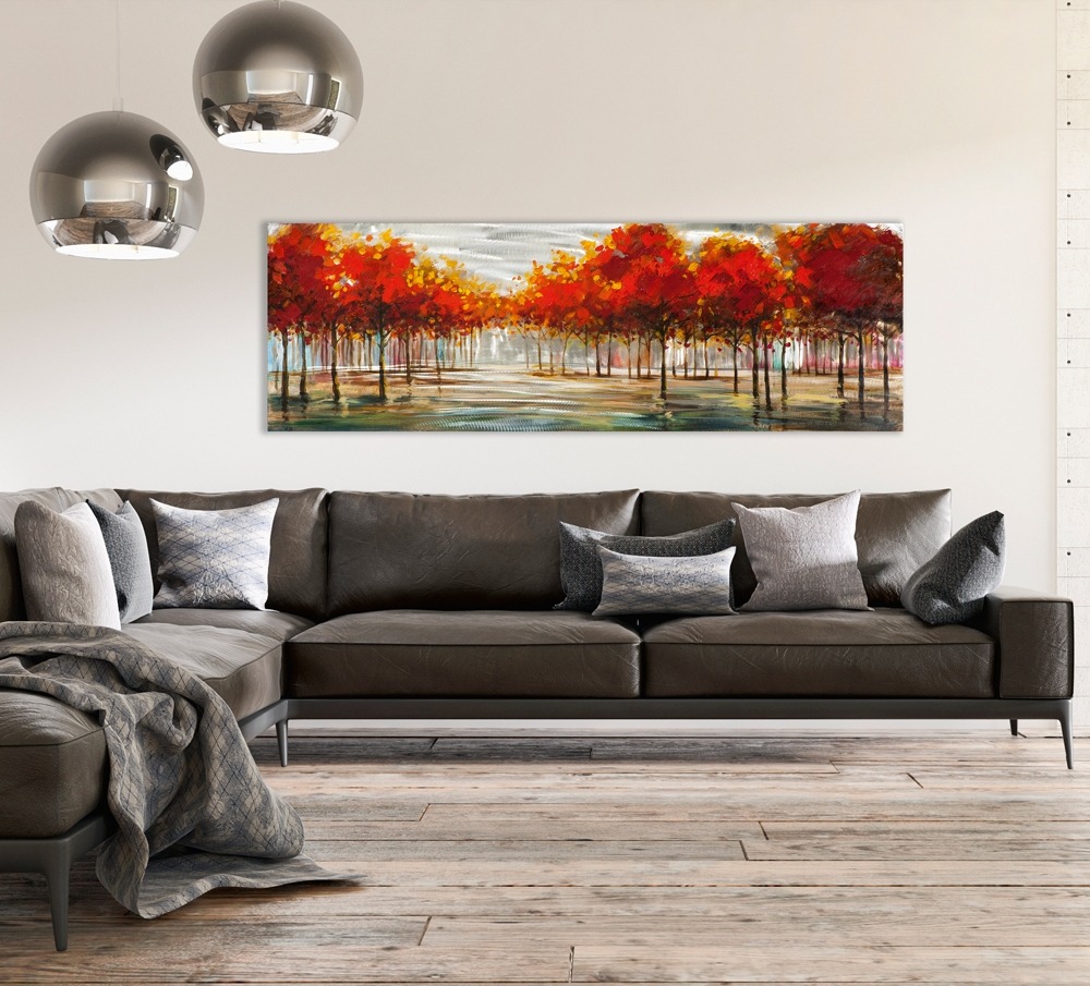 schilderij bomen 50x150 