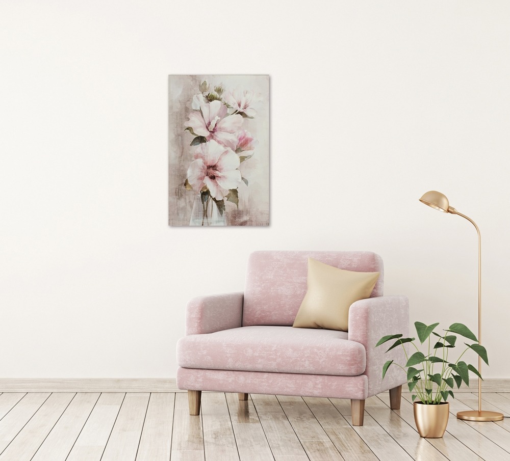 Schilderij bloemen 60x90
