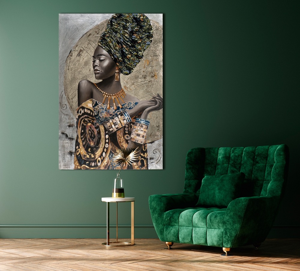 schilderij vrouw 100x150