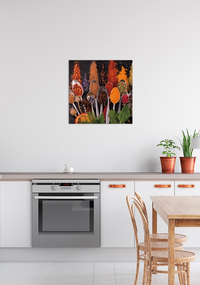 Specerijen op glas 60x60
