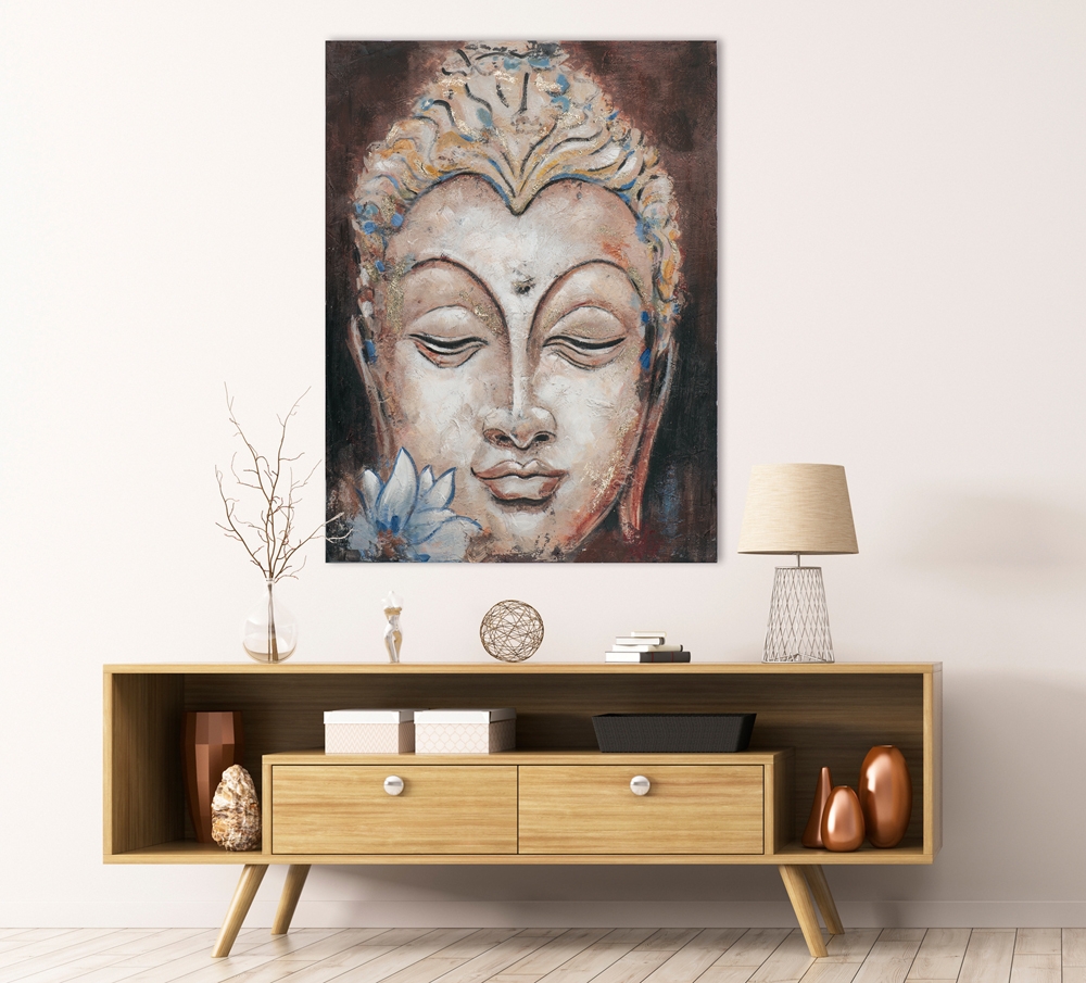 Schilderij Boedha 90x120 