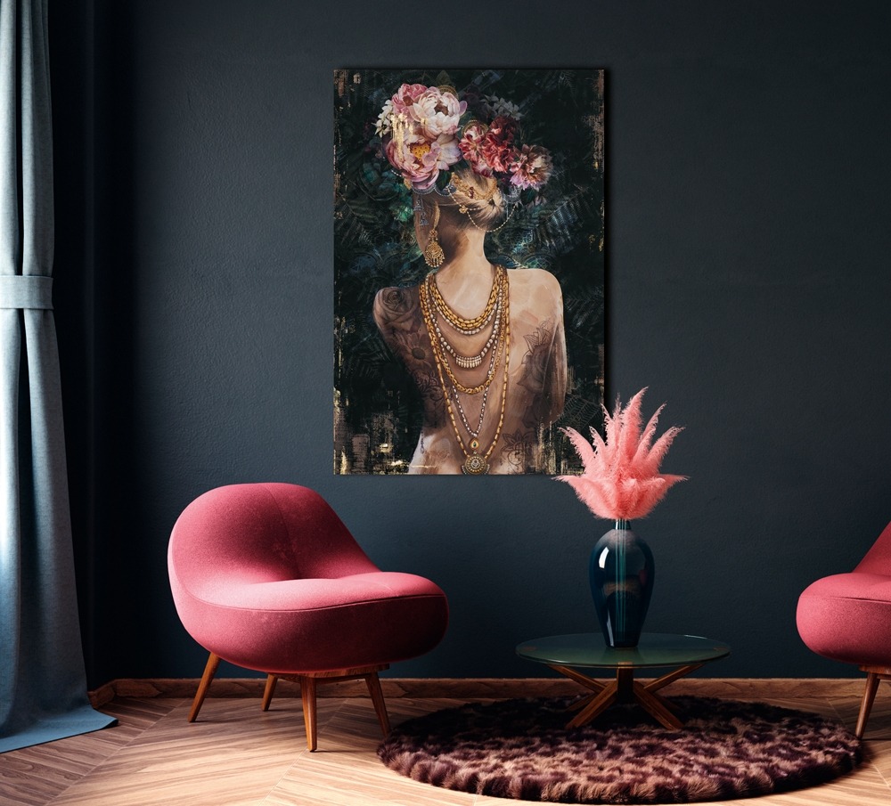 Schilderij vrouw 80x120 
