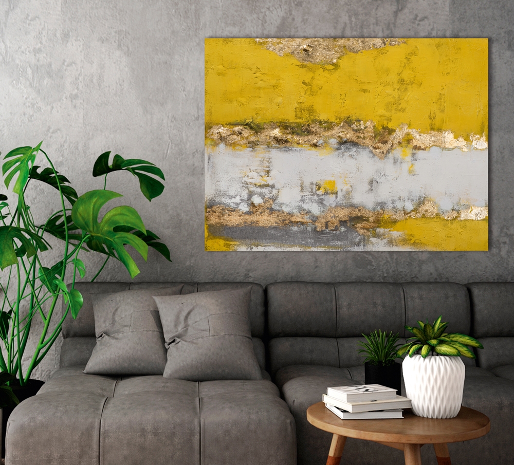 Schilderij abstract 90x120