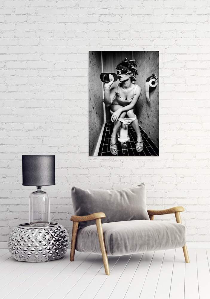 After the party op glas 60x90