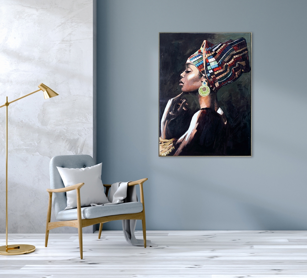 Schilderij beauty in thoughts 90x120