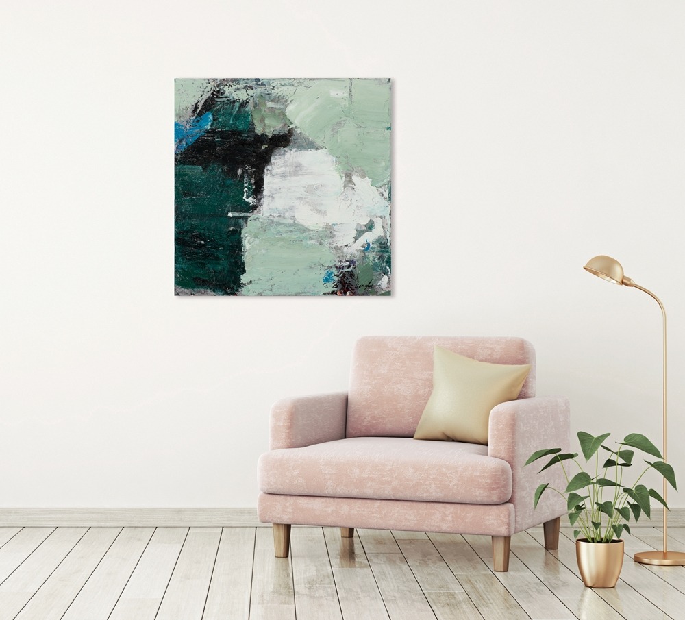 Schilderij abstract 60x60