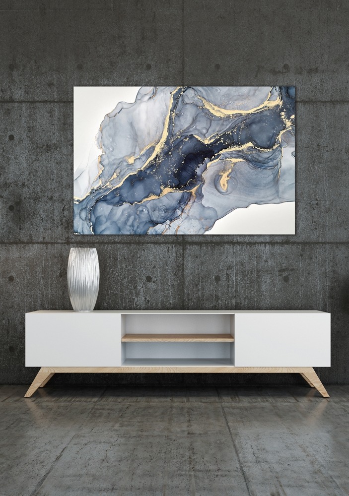 Abstract op glas 100x150