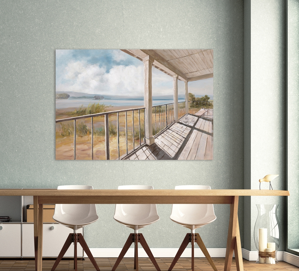 Schilderij veranda view 90x120
